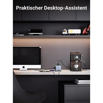 Мережевий зарядний пристрій UGREEN CD268 65W DigiNest Cube (2C2A) (UGR-60113)