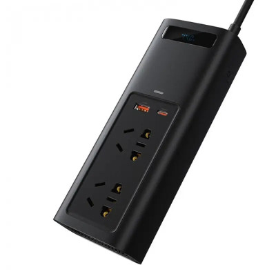 Автомобільний інвертор Baseus In-car Inverter 150W (220V CN/EU) Black Автомобільний інвертор Baseus In-car Inverter 150W (220V CN/EU) Black