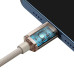 Кабель Baseus Crystal Shine Series Fast Charging Data Cable Type-C to iP 20W 1.2m Pink Кабель Baseus Crystal Shine Series Fast Charging Data Cable Type-C to iP 20W 1.2m Pink