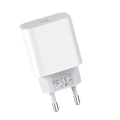 Мережевий зарядний пристрій HOCO C76A Plus Speed source PD20W charger White Мережевий зарядний пристрій HOCO C76A Plus Speed source PD20W charger White