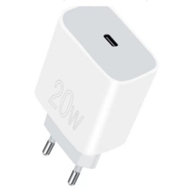 Мережевий зарядний пристрій WUW-C176 20W PD USB-C white Мережевий зарядний пристрій WUW-C176 20W PD USB-C white