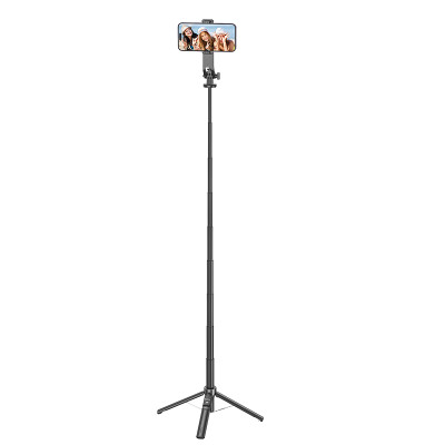 Селфі-монопод HOCO K21 Stream aluminum alloy live broadcast holder Black