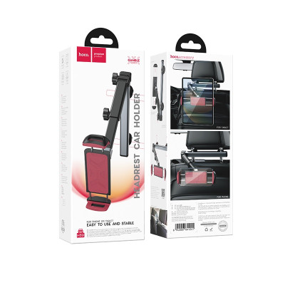 Автотримач для телефона HOCO H69 Gamble telescopic tablet car holder (rear pillow) Black and Red Автотримач для телефона HOCO H69 Gamble telescopic tablet car holder (rear pillow) Black and Red