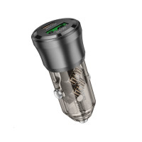 Автомобільний зарядний пристрій BOROFONE BZ25 Journey PD38W(1C1A) car charger Transparent Black Автомобільний зарядний пристрій BOROFONE BZ25 Journey PD38W(1C1A) car charger Transparent Black