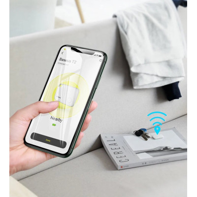 Трекер Baseus Intelligent T2 ropetype anti-loss device White Трекер Baseus Intelligent T2 ropetype anti-loss device White