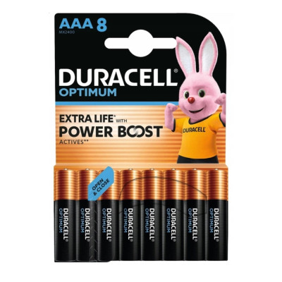 Батарейка Duracell LR3/AAA OPTIMUM (8шт) Батарейка Duracell LR3/AAA OPTIMUM (8шт)