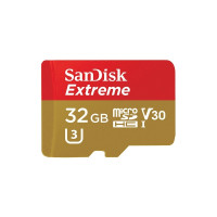 Карта пам'яті microSDHC (UHS-1 U3) SanDisk Extreme Action A1 32Gb class 10 V30 (R100MB/s, 667x) (adapter SD) Карта пам'яті microSDHC (UHS-1 U3) SanDisk Extreme Action A1 32Gb class 10 V30 (R100MB/s, 667x) (adapter SD)