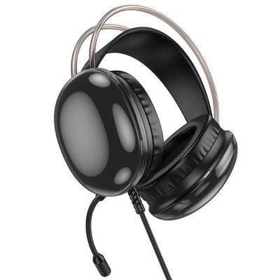 Бездротові накладні навушники HOCO W109 Plus Rich USB7.1 channel gaming headphones Black Бездротові накладні навушники HOCO W109 Plus Rich USB7.1 channel gaming headphones Black