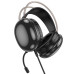 Бездротові накладні навушники HOCO W109 Plus Rich USB7.1 channel gaming headphones Black Бездротові накладні навушники HOCO W109 Plus Rich USB7.1 channel gaming headphones Black