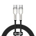 Кабель Baseus Cafule Series Metal Data Cable Type-C to Type-C 100W 2m Black