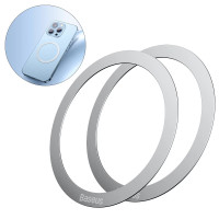 Пластина для магнітного тримача Baseus Halo Series Magnetic Metal Ring(2pcs/pack)Silver Пластина для магнітного тримача Baseus Halo Series Magnetic Metal Ring(2pcs/pack)Silver