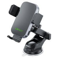 Автотримач для телефона з БЗП ACEFAST D53 wireless charging car holder with electric clamp for dashboard Black Автотримач для телефона з БЗП ACEFAST D53 wireless charging car holder with electric clamp for dashboard Black