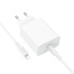 Мережевий зарядний пристрій з кабелем BOROFONE BA107A Stellar single port PD30W charger set (C to iP) (EU) White Мережевий зарядний пристрій з кабелем BOROFONE BA107A Stellar single port PD30W charger set (C to iP) (EU) White