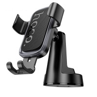 Автотримач для телефона HOCO H81 Vista Gravity Car holder (center console) Black Metal Gray