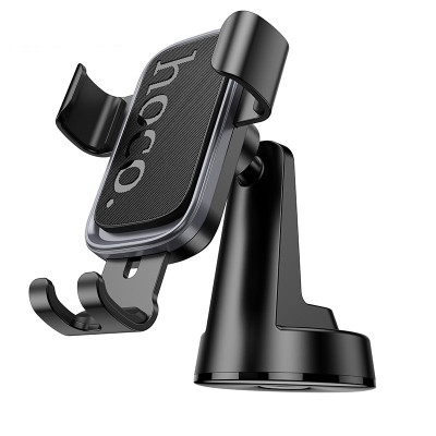 Автотримач для телефона HOCO H81 Vista Gravity Car holder (center console) Black Metal Gray Автотримач для телефона HOCO H81 Vista Gravity Car holder (center console) Black Metal Gray
