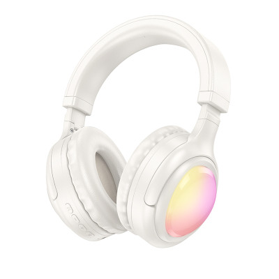Бездротові накладні навушники HOCO W48 Focus BT headphones Milky white