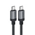 Кабель ACEFAST C20-03 USB-C to USB-C aluminum alloy charging data cable Black