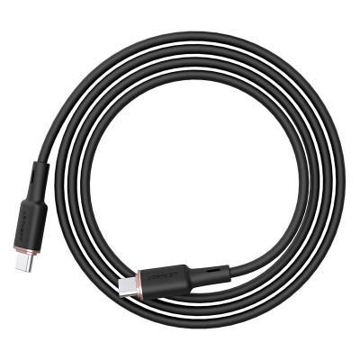 Кабель ACEFAST C2-03 Type-C to Type-C 3A, 60W, 1.2m, silicone, zinc connectors, Black Кабель ACEFAST C2-03 Type-C to Type-C 3A, 60W, 1.2m, silicone, zinc connectors, Black