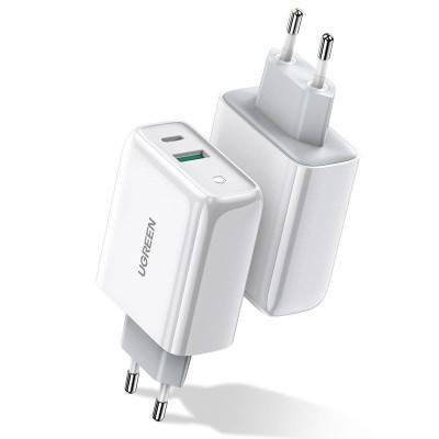 Мережевий зарядний пристрій UGREEN CD170 38W USB-C Wall Charger EU (White) (UGR-60468)