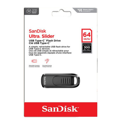 Флеш-накопичувач SanDisk USB 3.2 Gen1 Ultra Slider Type-C 32Gb (200 Mb/s) Флеш-накопичувач SanDisk USB 3.2 Gen1 Ultra Slider Type-C 32Gb (200 Mb/s)