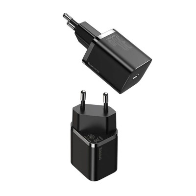 Мережевий зарядний пристрій Baseus Super Si quick charger IC 30W EU Black Мережевий зарядний пристрій Baseus Super Si quick charger IC 30W EU Black