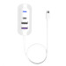 USB-хаб WUW-C246 3-in-1 USB-C to 2 USB-A, USB-C White
