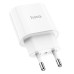 Мережевий зарядний пристрій з кабелем HOCO C94A Metro single port PD20W charger set(Type-C to Type-C) White