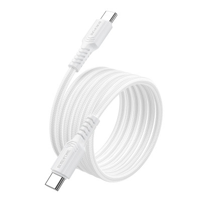 Кабель BOROFONE BX116 Certain 60W charging data cable C to C White Кабель BOROFONE BX116 Certain 60W charging data cable C to C White