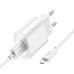 Мережевий зарядний пристрій з кабелем HOCO C109A Fighter single port QC3.0 charger set(Micro) White Мережевий зарядний пристрій з кабелем HOCO C109A Fighter single port QC3.0 charger set(Micro) White