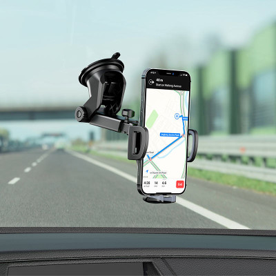 Автотримач для телефона BOROFONE BH53 Windy center console car holder Black Grey Автотримач для телефона BOROFONE BH53 Windy center console car holder Black Grey