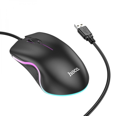 Миша HOCO GM19 Enjoy gaming luminous wired mouse Black Миша HOCO GM19 Enjoy gaming luminous wired mouse Black