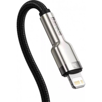 Кабель Baseus Cafule Series Metal Data Cable Type-C to iP PD 20W 0.25m Black Кабель Baseus Cafule Series Metal Data Cable Type-C to iP PD 20W 0.25m Black