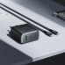 Мережевий зарядний пристрій HOCO C160A Upgrade PD65W(2C1A) charger set(C to C) Black