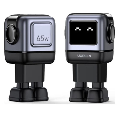 Мережевий зарядний пристрій UGREEN Uno RG 65W 3-Port GaN Fast Charger EU Мережевий зарядний пристрій UGREEN Uno RG 65W 3-Port GaN Fast Charger EU