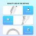 Кабель UGREEN US288 USB-A 2.0 to USB-C Cable Nickel Plating Aluminum Braid 1m (White) Кабель UGREEN US288 USB-A 2.0 to USB-C Cable Nickel Plating Aluminum Braid 1m (White)