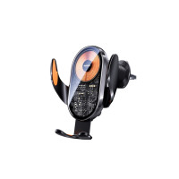Автотримач для телефона з БЗП REMAX 15W Ultra-thin 3-Axis Linkage Car Holder RM-C17i Black Автотримач для телефона з БЗП REMAX 15W Ultra-thin 3-Axis Linkage Car Holder RM-C17i Black