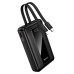 Зовнішній акумулятор HOCO J162A Full power 22.5W+PD20W fully compatible power bank with two cables(20000mAh) Black