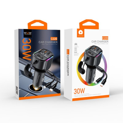 АЗП з FM-модулятором WUW-C220 Black