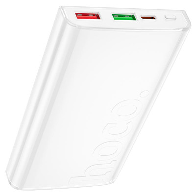 Зовнішній акумулятор HOCO Q22 Taurus 22.5W+PD20W magnetic fully compatible power bank with digital display(10000mAh) White
