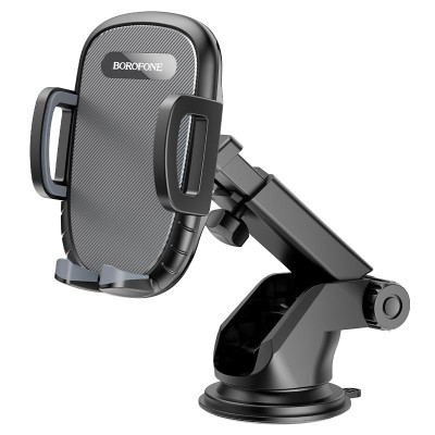 Автотримач для телефона BOROFONE BH53 Windy center console car holder Black Grey Автотримач для телефона BOROFONE BH53 Windy center console car holder Black Grey