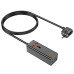 Мережевий подовжувач HOCO AC10A Barry PD65W GaN (2C2A with 1 socket) desktop charger Black Мережевий подовжувач HOCO AC10A Barry PD65W GaN (2C2A with 1 socket) desktop charger Black
