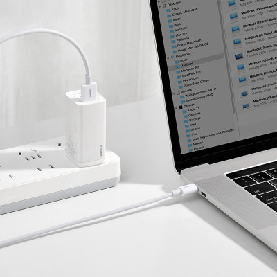 Кабель Baseus Superior Series USB to Type-C 66W 1m White Кабель Baseus Superior Series USB to Type-C 66W 1m White