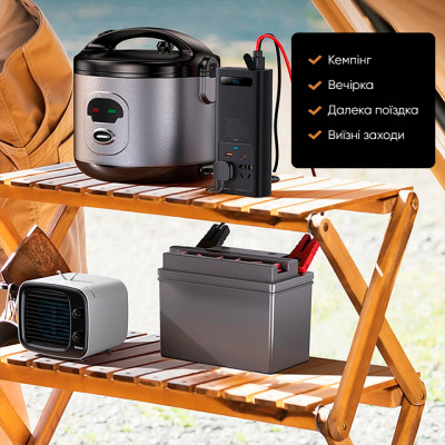 Автомобільний інвертор Baseus IGBT Power Inverter 300W (110V US/JP ) Black Автомобільний інвертор Baseus IGBT Power Inverter 300W (110V US/JP ) Black