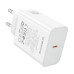 Мережевий зарядний пристрій BOROFONE BA109A Star single port PD40W charger (EU) White Мережевий зарядний пристрій BOROFONE BA109A Star single port PD40W charger (EU) White