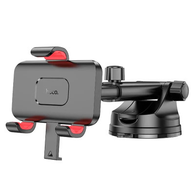 Автотримач для телефона HOCO H22 Dragon automatic clamping car holder(center console) Red Black
