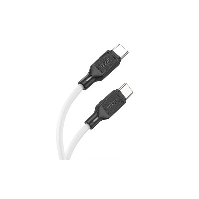 Кабель HOCO X90 Cool 60W silicone charging data cable for Type-C to Type-C White Кабель HOCO X90 Cool 60W silicone charging data cable for Type-C to Type-C White