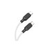 Кабель HOCO X90 Cool 60W silicone charging data cable for Type-C to Type-C White Кабель HOCO X90 Cool 60W silicone charging data cable for Type-C to Type-C White
