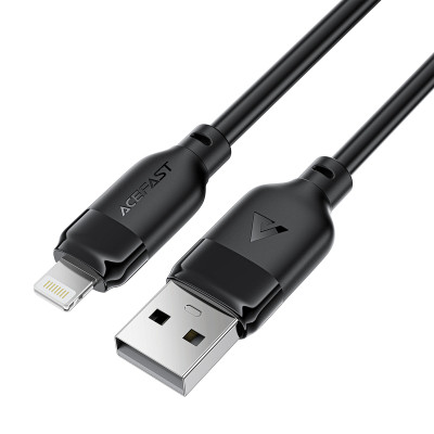 Кабель ACEFAST C16-06, USB to iP, 2.4A, 2m, TPE, TPU connectors, Black Кабель ACEFAST C16-06, USB to iP, 2.4A, 2m, TPE, TPU connectors, Black