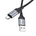 Кабель HOCO X102 USB to Micro 2.4A, 1m, nylon, aluminum connectors, Black Кабель HOCO X102 USB to Micro 2.4A, 1m, nylon, aluminum connectors, Black