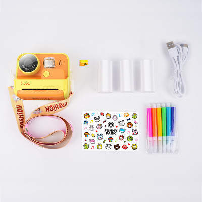 Камера для дітей HOCO DV200 800 mAh Dual lens children printing camera Yellow
